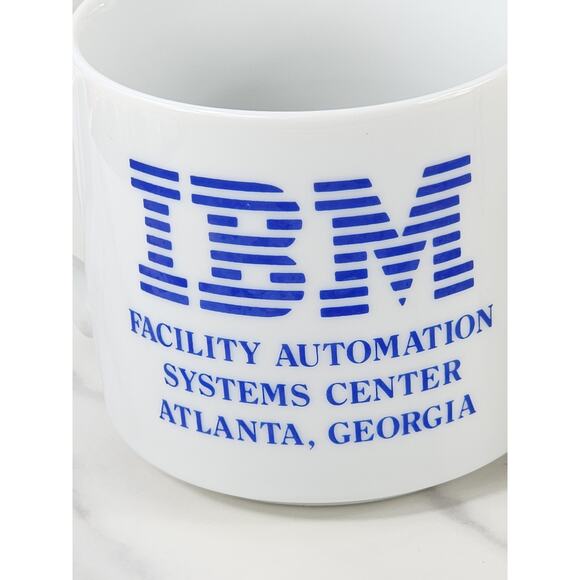 IBM Computer Facility Automation Coffee Mug 10oz Teacup 90s System 3 1/2" x3 Vtg - Picture 10 of 13